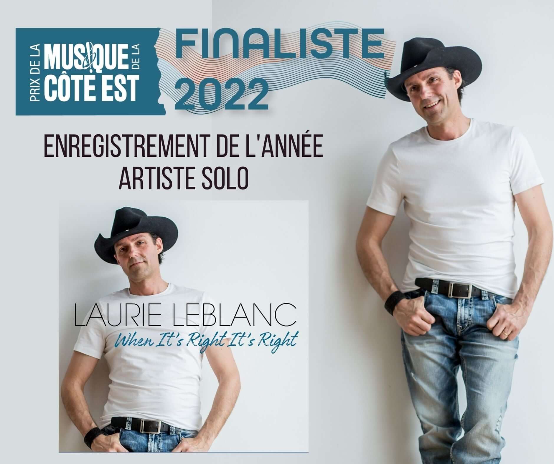 Laurie LeBlanc en Nomination au ECMA 2022